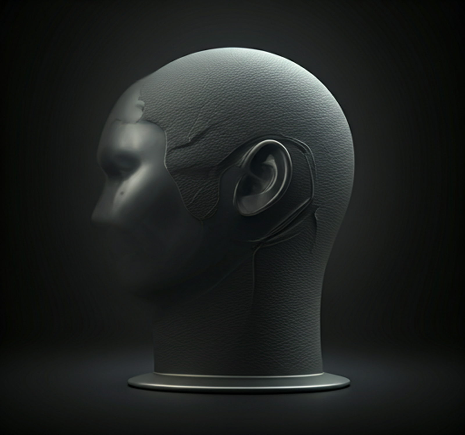 Sculptural bust representing recovery